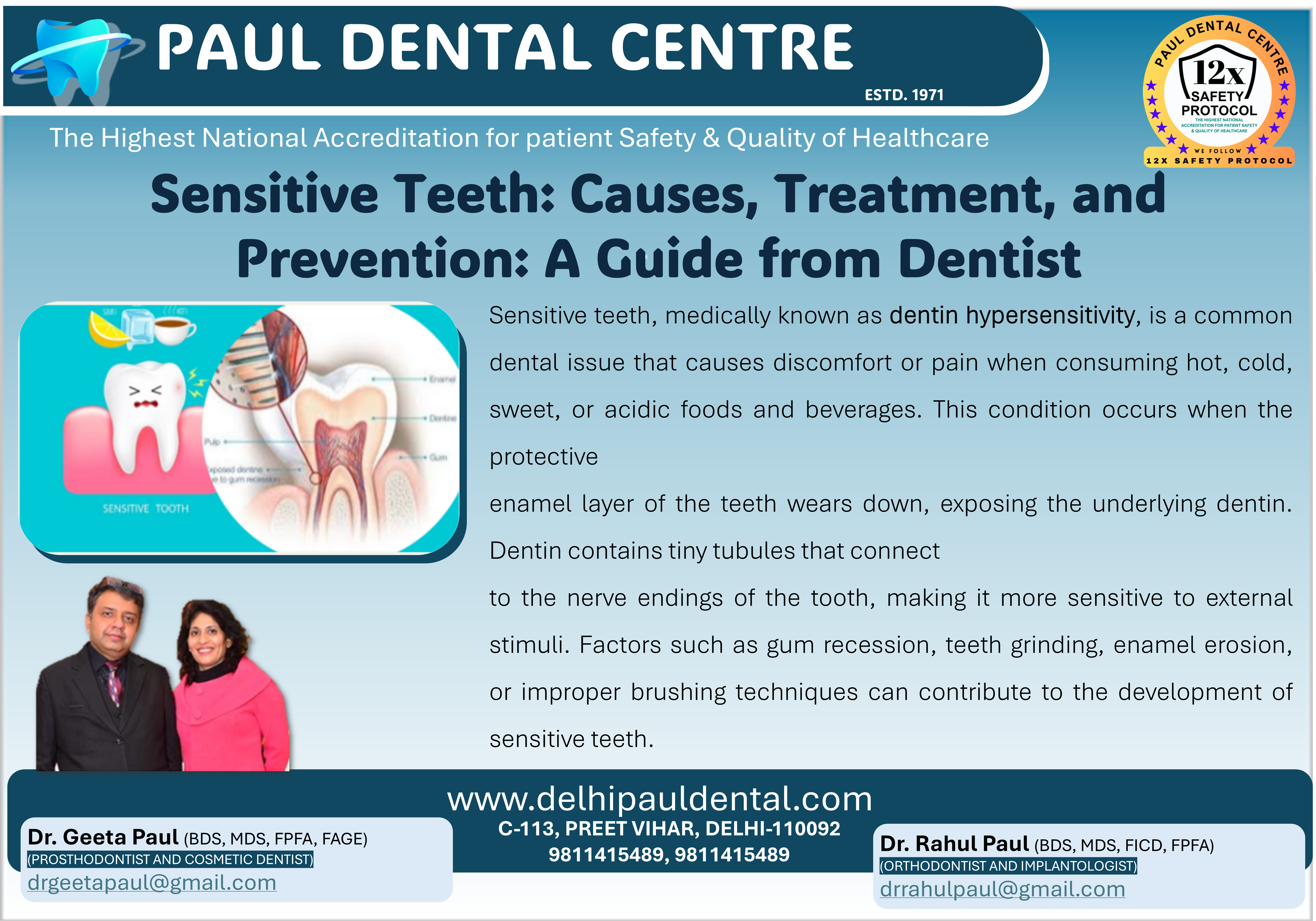 Sensitive Teeth – Paul Dental Center